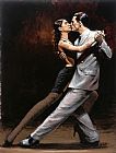 Fabian Perez Tango in Paris painting